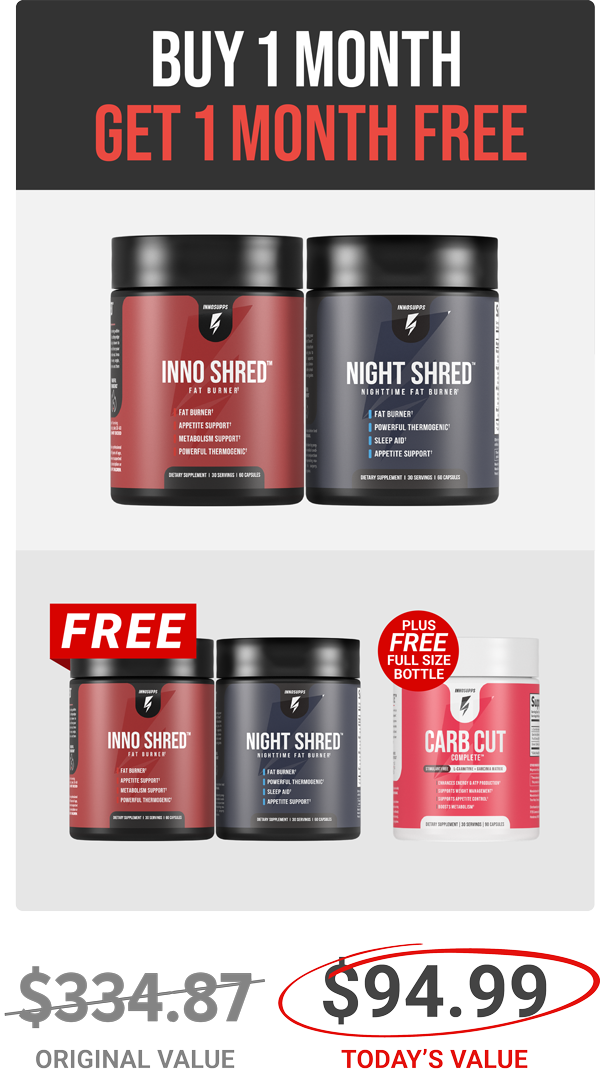 2x AM PM Shred Stack + Carb Cut Complete Offer