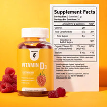 ギャラリービューアに画像をロードします、Vitamin D3 Gummies Supplement Facts